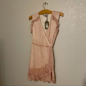 All Saints Wrap Dress with Ruffles, size Medium